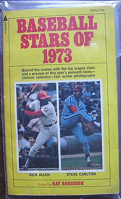 #ad 1973 quot;Baseball Stars of 1973quot; 128 pg Paperback Book Aaron Bench Carlton etc $17.99