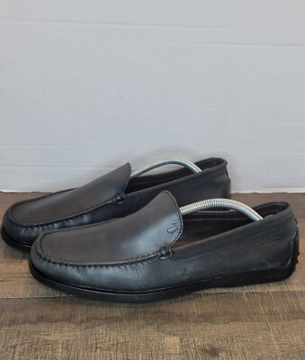 #ad Tod#x27;s Men#x27;s Black Leather Slip On Loafers Driving Mocs Size US 9.5 $85.00