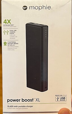 #ad Mophie 4X Power Boost XL 10400 mAh Portable Charger Black $16.50