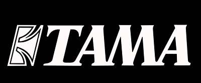 Tama Drums Logo 6quot; Wide White Vinyl Decal Sticker Pair $4.25