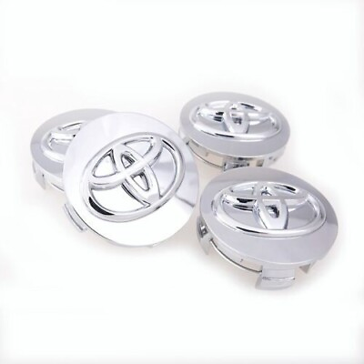 #ad 4x Toyota Camry Avalon Sienna 42603 06080 CHROME Wheel Center Caps Hubcaps 62MM $15.55