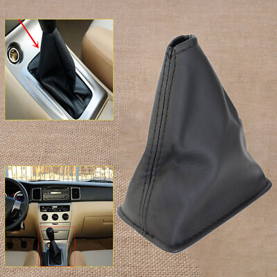 #ad For 01 13 Toyota Corolla PU Leather Gear Stick Shift Cover Boot Gaiter Black USA $11.85