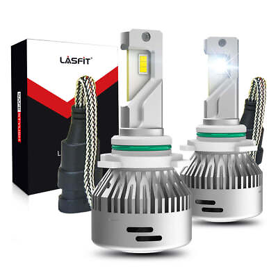 #ad LASFIT 9006 HB4 LED Fog Light Bulbs 60W 6000LM White Conversion Kit Bright Light $54.99