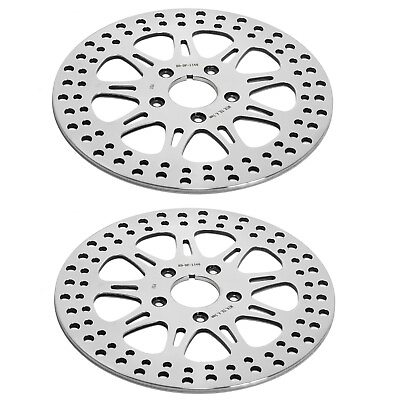 #ad for Harley 11.5quot; Polished Front Brake Rotors Road King 94 99 Electra Glide 86 99 $109.23