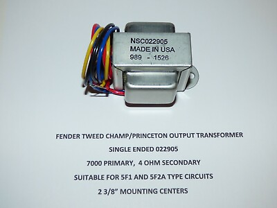 #ad CHAMP PRINCETON Output Transformer BLACKFACE SILVER TWEED USA made 5F1 AA764 $37.00