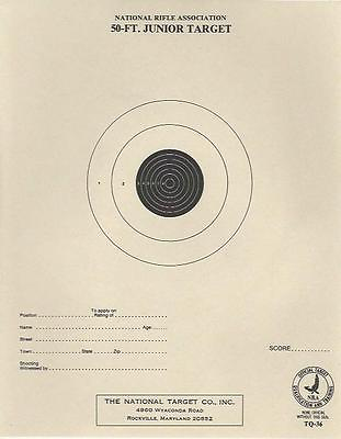 #ad TQ 36 NRA Official 50 Foot Junior Rifle Practice Target 100 pack $12.98