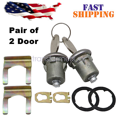 #ad 1 Pair Door Lock Cylinder with Key for Chevrolet GMC Buick Cadillac Pontiac $111.99
