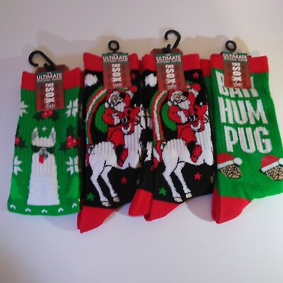 #ad Christmas Socks 4 pairs New with tags. $4.99