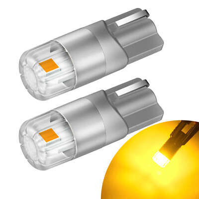 #ad Yellow 100% Bulbs AUXITO W5W T10 Side Light Bulb Car LED Error Free Canbus Xenon $8.54