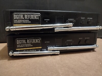 #ad Lot 2x Audio Technica ATW R700 UHF Synthesized Diversity Receiver 541 567MHz $29.05