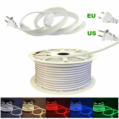 #ad LED Neon Strip Light 2835 120LED m Waterproof Rope Wire Light AC110V AC220V $399.98