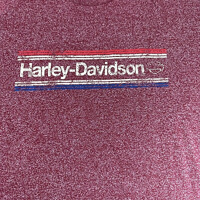 #ad Harley Davidson Barnett Short Sleeve T shirt El Paso Texas Maroon Men’s XL $24.95