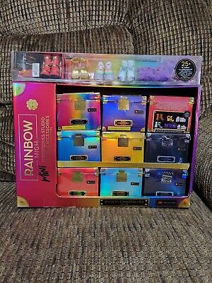 #ad Rainbow High Mini Accessories Studio 27 Boxes With Display Case Accessories $98.99