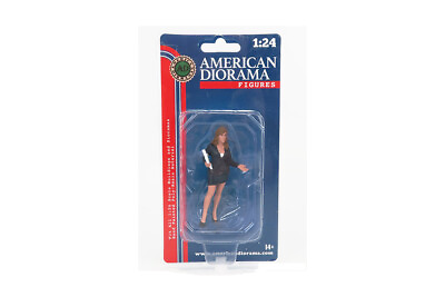 #ad Dealership Salesperson Female 1:24 Scale American Diorama 76410 Lady Figure 3quot; $7.09