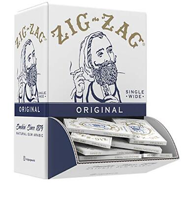 #ad Zig Zag® Rolling Papers Original White 70 mm 48 Booklet Display Box $83.99