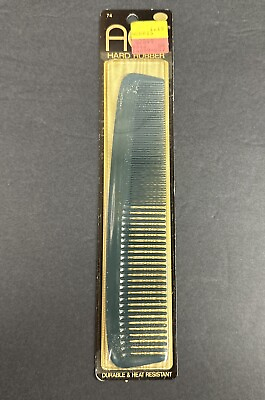 #ad Vtg New Old Stock Ace Hard Rubber Comb 7.5quot; Slate Blue Teal 74 USA Salon READ $23.50