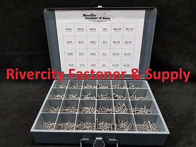 #ad Phillips Pan Head Sheet Metal Screw Assortment 18 8 Stainless Metal Tray 1705p $249.88