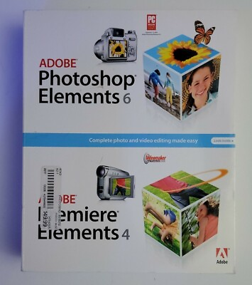 #ad ADOBE Photoshop Elements 6 amp; Adobe Premiere Elements 4. $42.00
