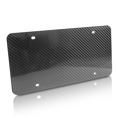#ad #ad Genuine Hand Made Carbon Fiber Glossy Blank Auto License Plate $29.95