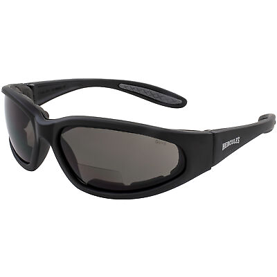 #ad #ad Global Vision Hercules Padded Motorcycle Sunglasses Black 1.5 Bifocal Smoke Len $13.95