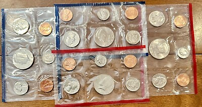 #ad 1987 Pamp;D Mint Set x 2 = 20 coins Brilliant Unc. US with OGP amp; COA $11.99