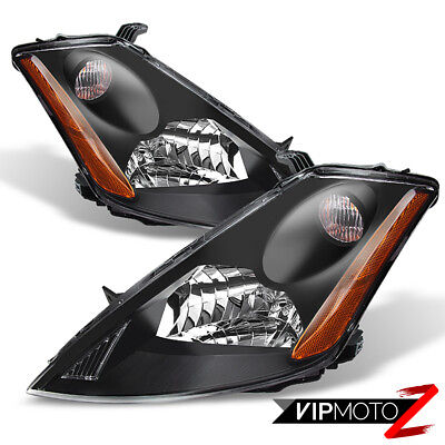 #ad For 2003 2007 Murano Crystal Black JDM Style Front Headlights Headlamps Assembly $231.84