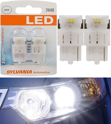 #ad Sylvania Premium LED Light 7440 White 6000K Two Bulbs DRL Daytime Light Replace $22.00