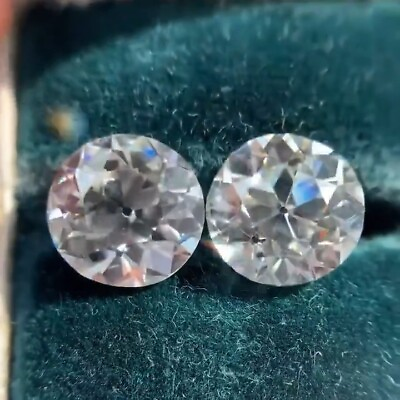 #ad 2pc white Color Diamond Loose Round Cut VVS1 with Certificate free Gift $280.00
