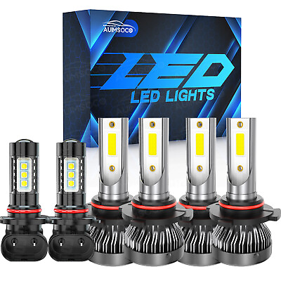 #ad For Chevy Silverado 1500 2500 HD 2003 2006 LED Headlights Fog Lights Bulbs $39.99