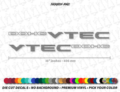 #ad 92 00 Civic Si DOHC VTEC JDM Style Door Decals EK EG EF DC DA EJ CRX stickers $11.70