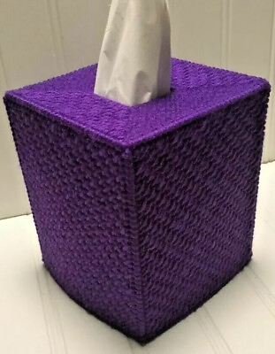 #ad Purple Tissue Cover handmade Boutique size $18.00