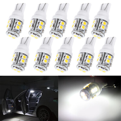 #ad 10x T10 10SMD Lisense LED Light bulb W5W 921 For Ford Honda Hyundai Jaguar White $9.00