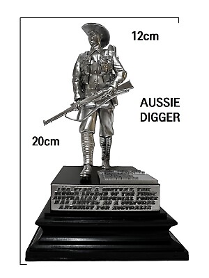 #ad WW1 Australian Digger Aussie Statue Figurine Anzac Ornament AU $43.00