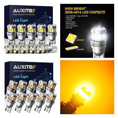 #ad 2 10 AUXITO T10 Wedge LED Interior License PlateLight Dome Bulb T10 W5W 194 168 $8.16