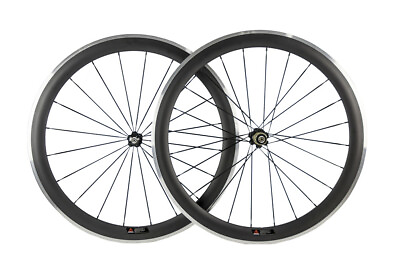 38 50 60 80mm Clincher Carbon Wheelset Road Bike Alloy Brake Surface 700C Wheels $391.00