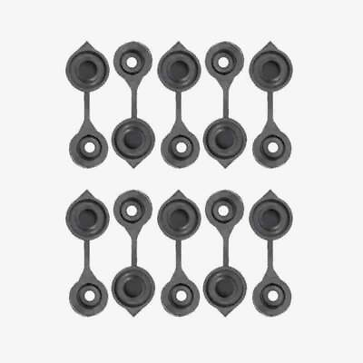 #ad KP17 TEN REPLACEMENT BLACK VENT CAPS MADE TO FIT ANY FUEL GAS WATER CAN $8.99