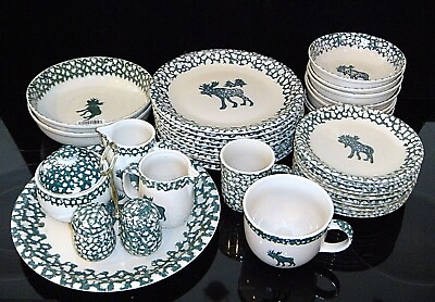 #ad FOLK CRAFT quot;Moose Countryquot; Dinner Ware by TIENSHAN $6.99