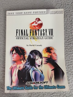 #ad Final Fantasy VIII 8 Official Strategy Guide Brady Sony Playstation Squaresoft $19.99