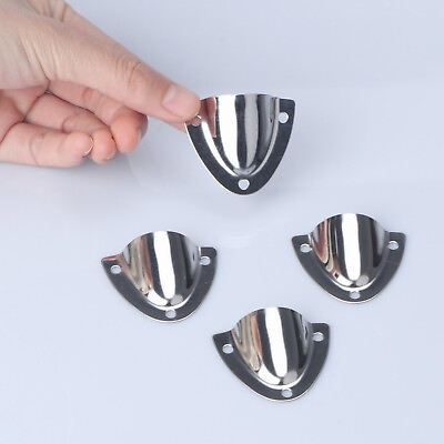 #ad 4Pcs Stainless Steel Clam shell Vent Wire Cover Clam Shell Vent for Boat $9.31
