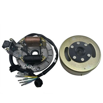 2 Coil Ignition Magneto Flywheel Stator 125cc 110cc Pit Dirt Bike Lifan Coolster $49.99