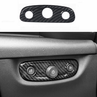 #ad For 2017 2020 Buick Regal Carbon Fiber Headlight Switch Control Frame Trim 1PCS $25.83