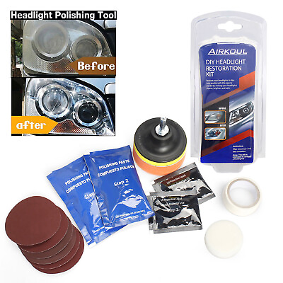 #ad Pro Car Headlight Lens Restoration Repair Kit Polishing Cleaner Cleaning Tool US $6.98