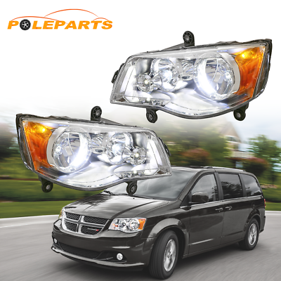 #ad 2X Clear Lens Front Headlights For Dodge Grand Caravan Chrysler Town amp;Country $86.79