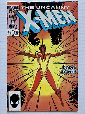 #ad Uncanny X Men #199 1985 1st Rachel Summers as Phoenix VF 7.0 7.5 KEY VINTAGE $30.00