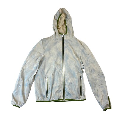 #ad Men’s 100%authentic L S hoodie size 50 wind breaker logo Tye Dye $90.00
