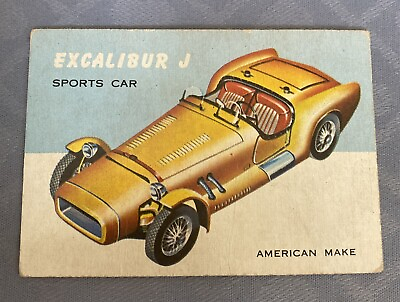 #ad 1954 Topps World on Wheels #6 Excalibur J Sports Car EX $6.90