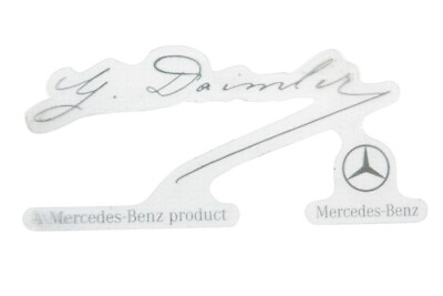 #ad Mercedes Benz OEM G Daimler Signed Windshield Sticker Decal Clear Label $15.99