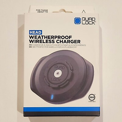 #ad #ad QUAD LOCK Motorcycle USB Wireless Charging Head NEW IN BOX FREE SHIPPING $64.00