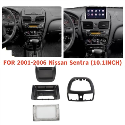 #ad 10.1 inch Black Frame Car Stereo Radio Fascia Panel Trim For Nissan Sentra 01 06 $59.98