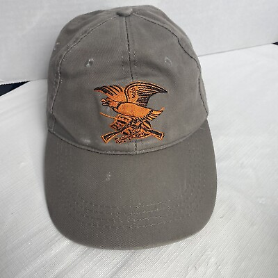 #ad NRA Hat Khaki Adjustable Strapback Embroidered American Eagle Shield Cotton $13.72